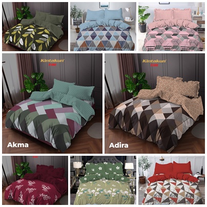 BEDCOVER KINTAKUN 180 X 200 SPREI RUMBAI