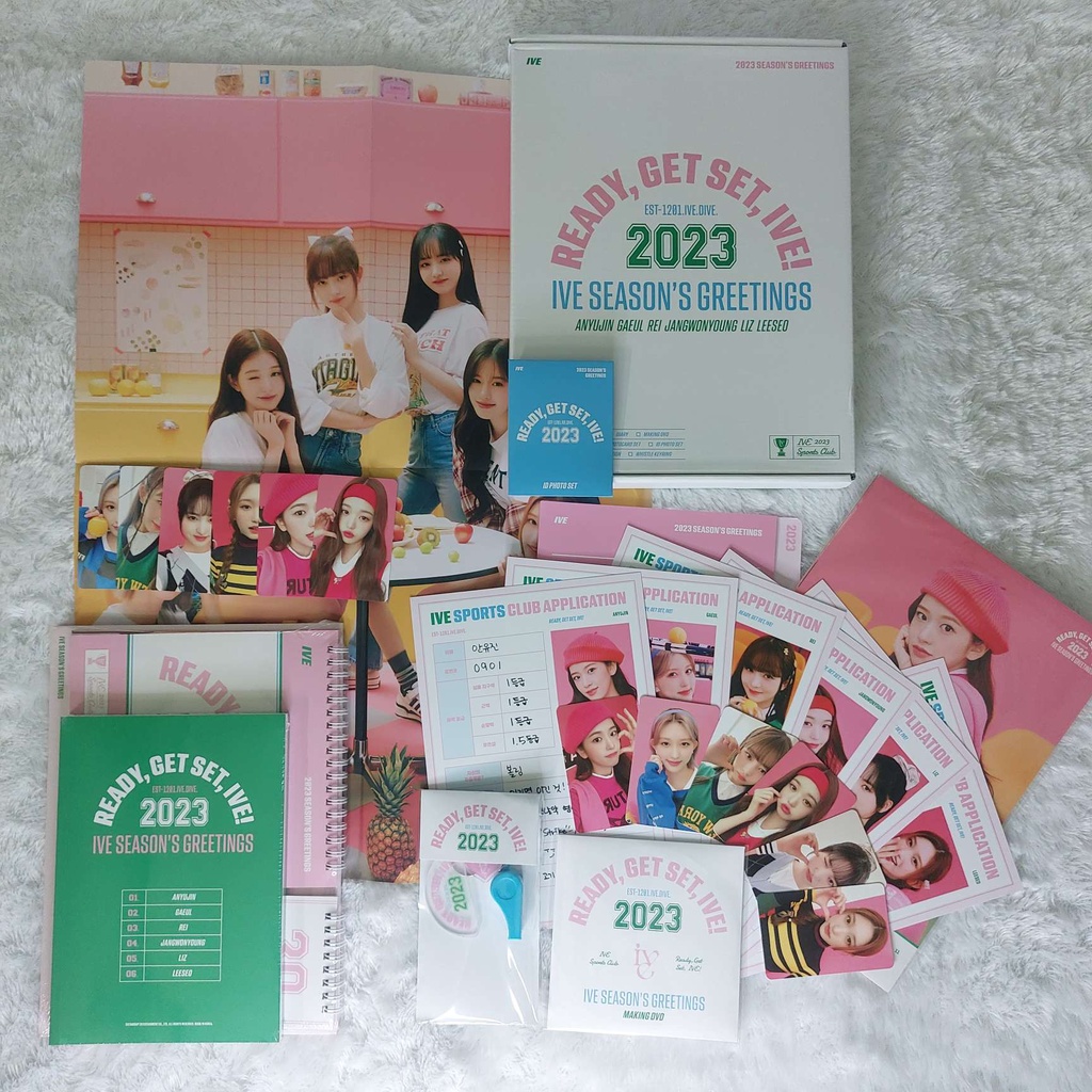 Ive Season's Greetings 2023 SG23 Diary Folded Poster Box DVD CD Desk Calendar Kalender Whistle Keyri
