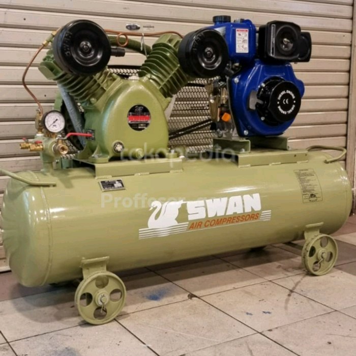 Kompresor angin swan 3 hp ( pk ) 3hp Engine Diesel FAW 170F SVU 203