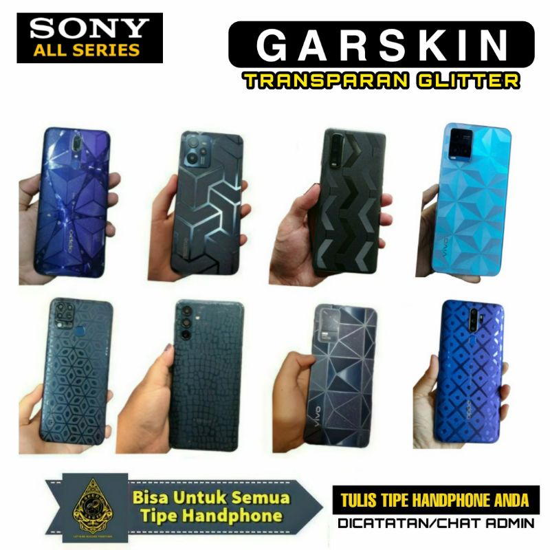 Garskin back Protector Transparan|Anti Gores Hydrogel belakang SONY Xperia XZ1|Xperia XZ2|Xperia XZ3