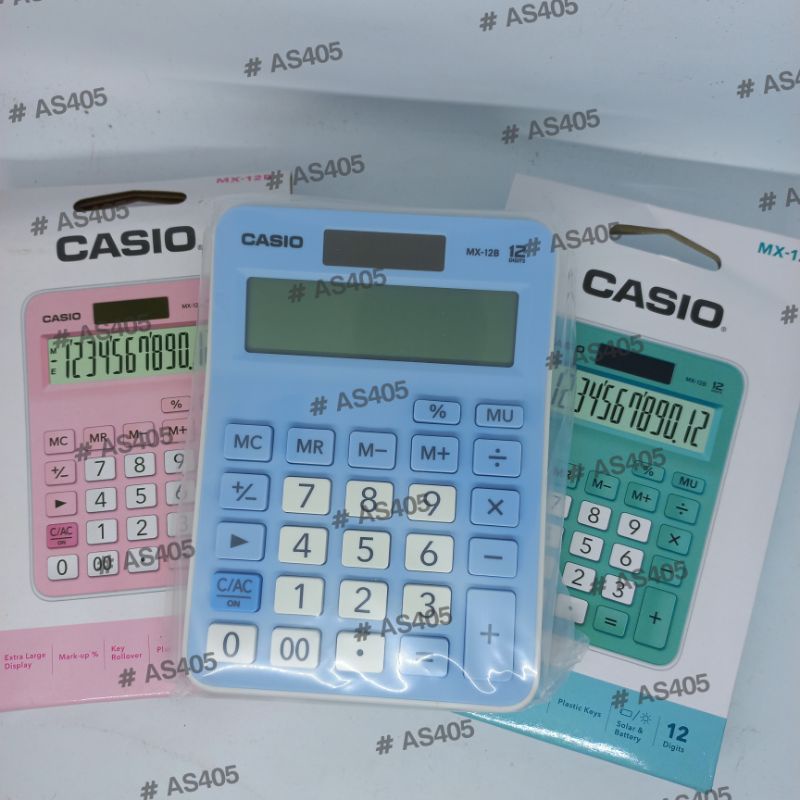 

Kalkulator / Calculator Check Dagang Meja Digital CASIO MX-12B WARNA PASTEL (12 digit)