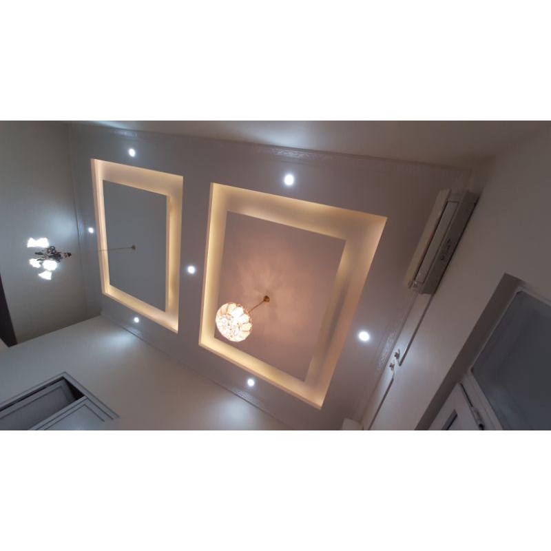 Plafon Gypsum Terpasang/Wall moulding premium/panel dinding 3D gypsum/Akustik kantor/ Partisi gypsum