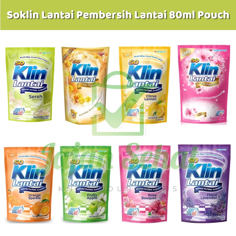 Soklin Lantai Pembersih Lantai 80ml Pouch