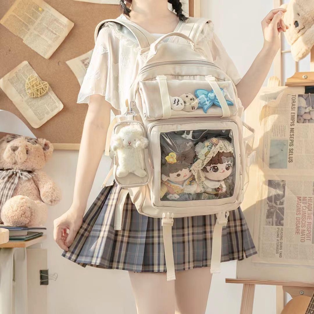 ITABAG TAS GENDONG UNTUK 2 PCS DOLL TAS BACKPACK ITABAG UNTUK DOLL 20CM COSPLAY ANIME LOLITA BAG