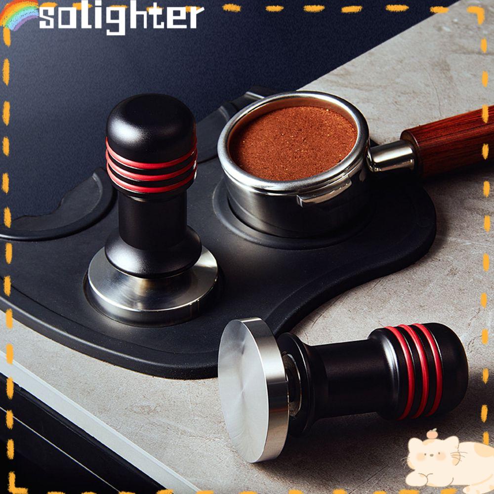 Solighter Calibrated Espresso Tamper Alat Kopi Stainless Steel Flat Base Coffee Tamper