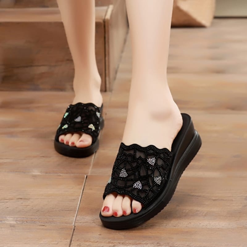 Sandal Wedges Wanita Terbaru Model Kekinian 2023 Viral