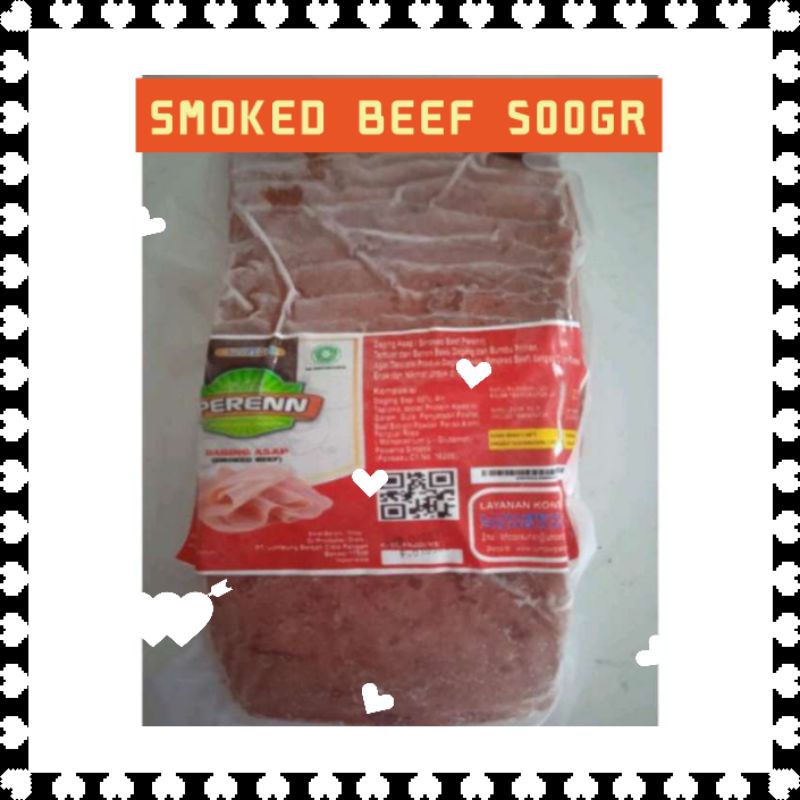 

Perenn smoke beef bentuk segi empat, isi 20, 500 gr