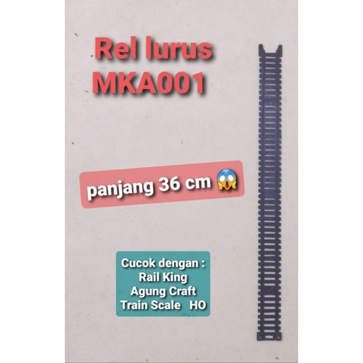 MKA001 Rel Lurus Mainan KERETA API | Bisa Join RAIL KING RAILKING | Skala HO