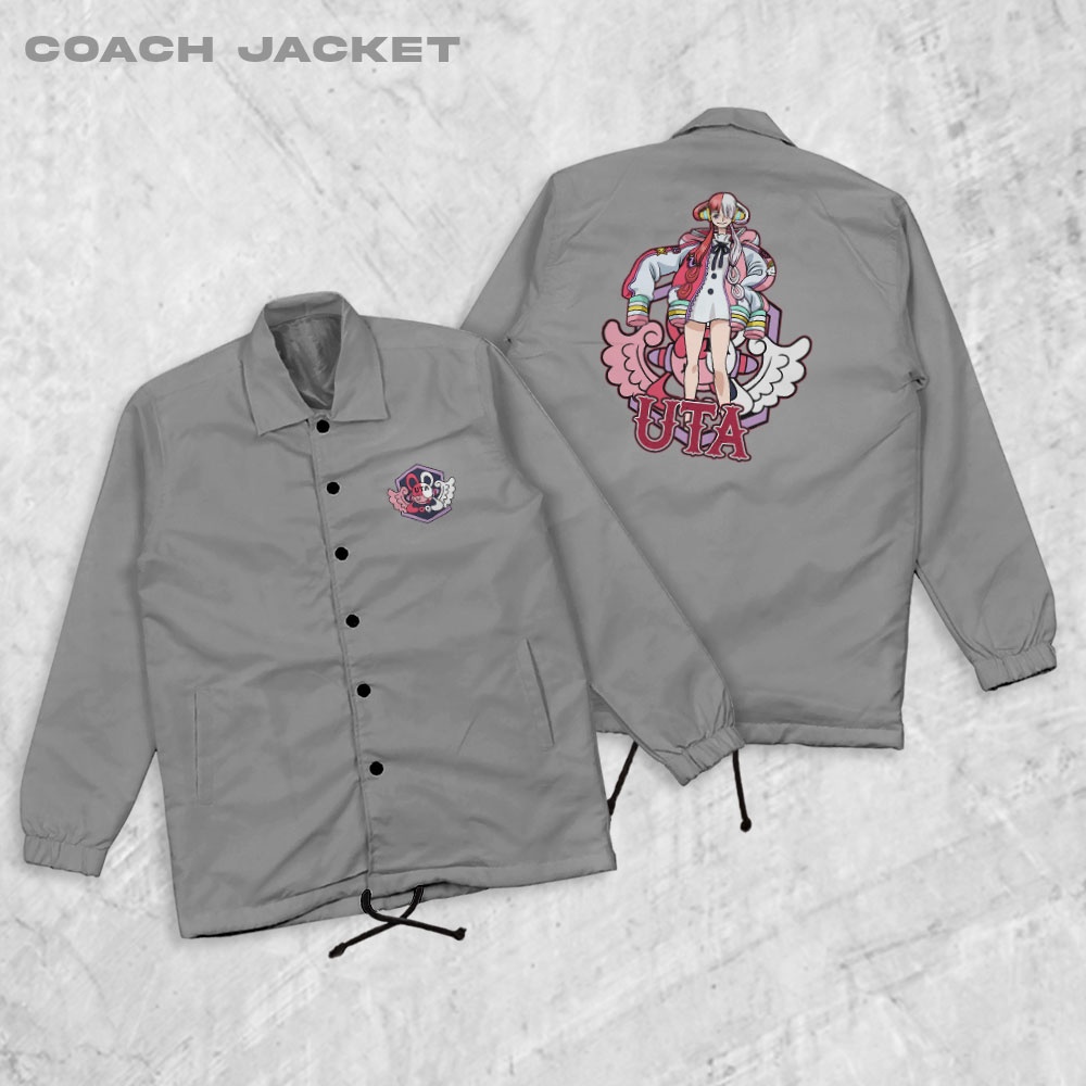 HIPNOP One Piece Uta Coach Jaket Polos Pria Jaket Parasut Unisex