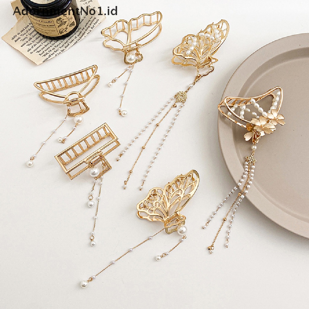 [AdornmentNo1] 27jepit Rambut Emas Pin Rambut Non-Slip Pegang Kuat Hair Claw Clips Untuk Wanita Perempuan [ID]