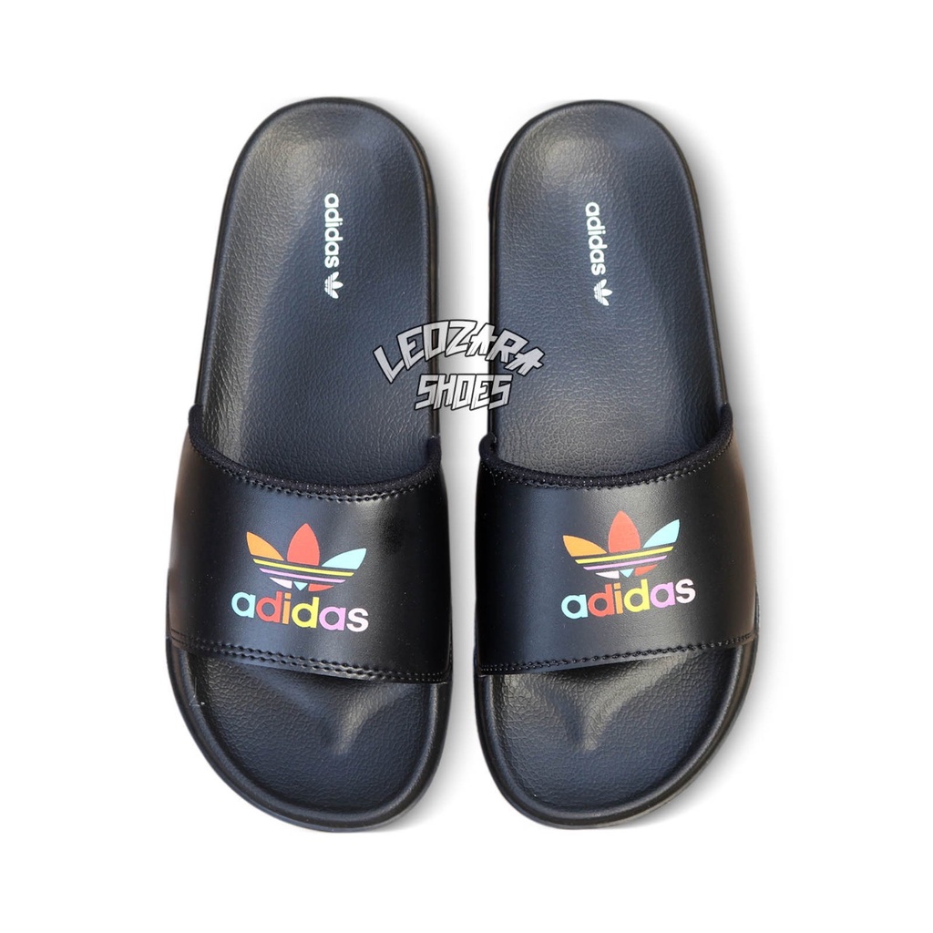 Sandal Slide Pria Hitam Putih All Varian Brand High Quality Material Karet 39 40 41 42 43