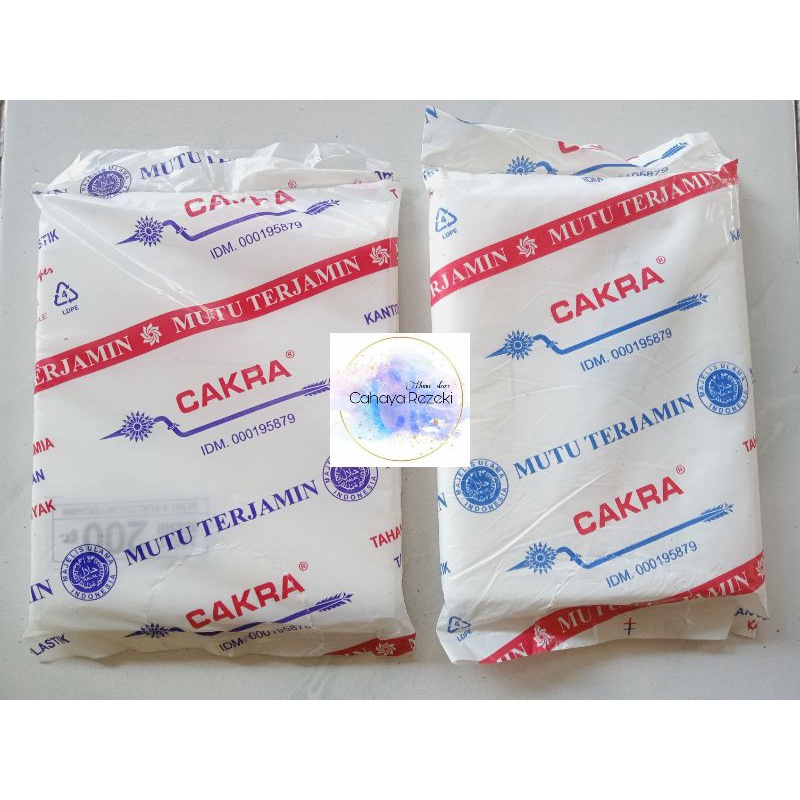 Plastik Es Batu Cakra Tebal 13x30 dan 15x35 Plastik Es Teh