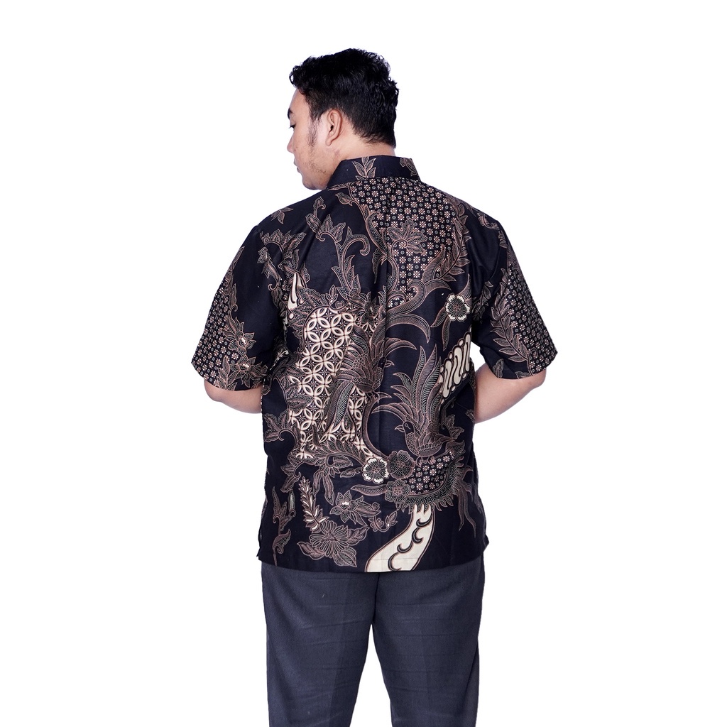 Couple Batik Dress Wanita Kemeja Pria Lengan Pendek Batik Dua Putri