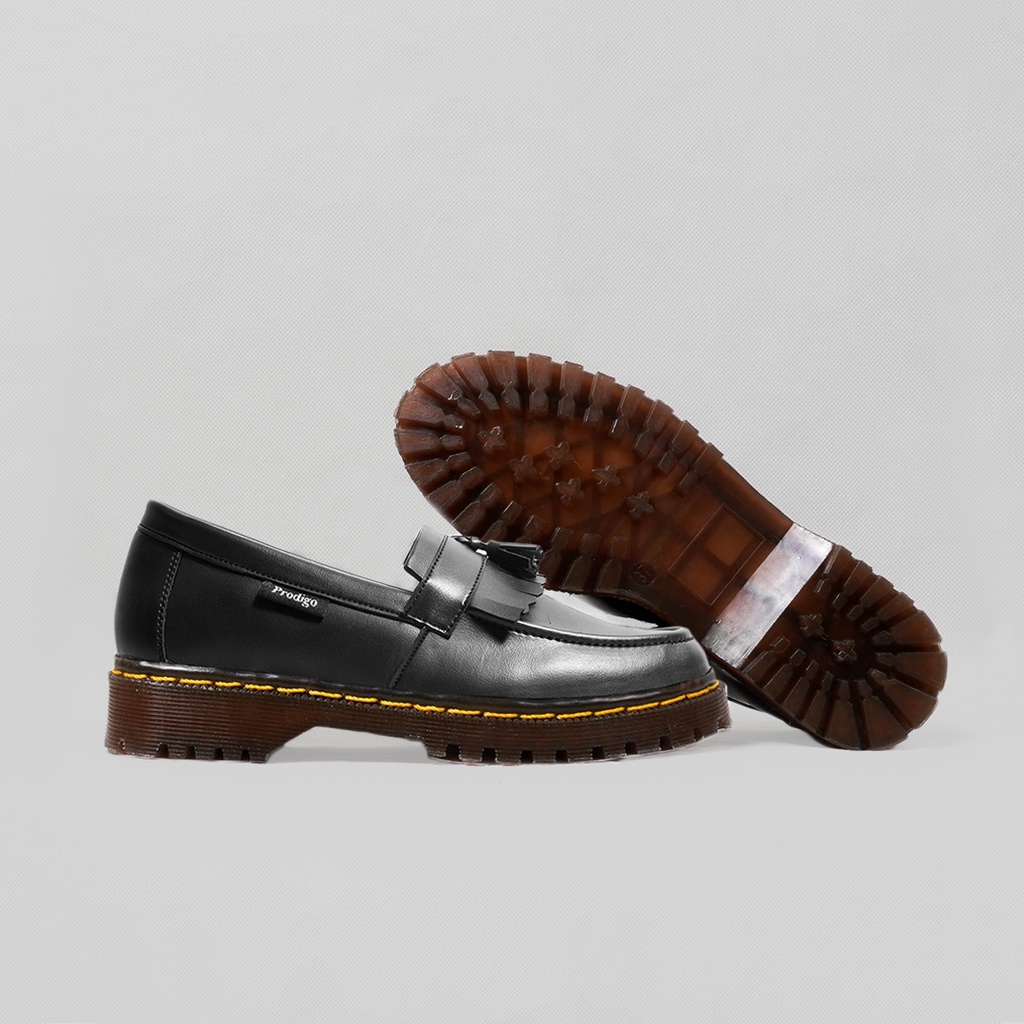Prodigo * Sepatu Wanita slip on Padma hitam | Sepatu Formal Casual | Sepatu Cewe | Sepatu kerja wanita | Sepatu Boots wanita-1