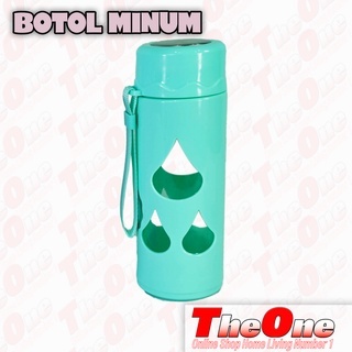 Botol minum kaca/botol minum kaca 430ml/Botol minum kaca tahan panas
