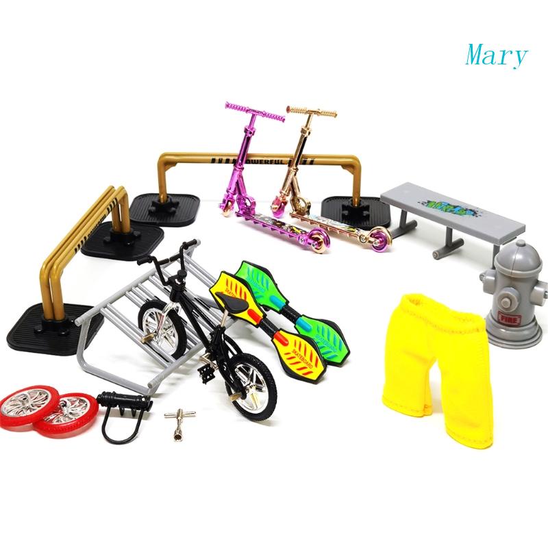 Mary Mini Finger Sports Skateboard/Sepeda Skateboard Multifungsi/Sepeda Set