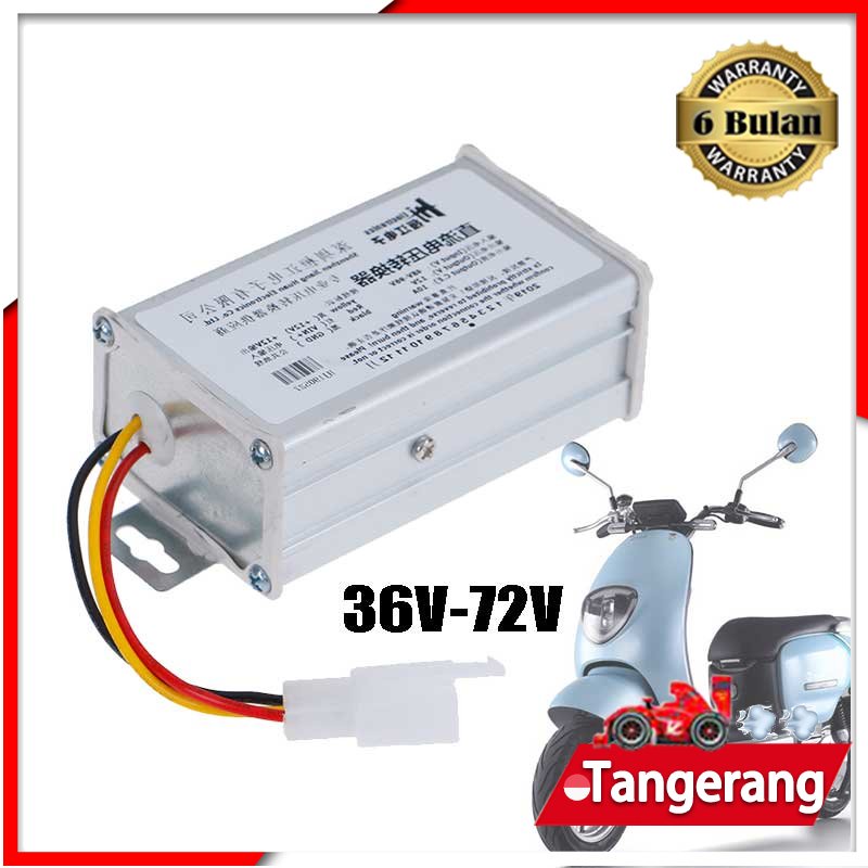 Adaptor Konverter DC 36V-72V Ke 12V-10A 120W Untuk Baterai Mobil Elektrik ark