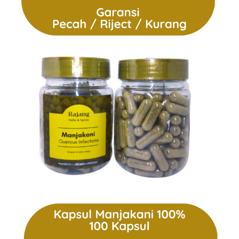 

100 Kapsul Bubuk Manjakani Herbal Kewanitaan - Rajang Herbs and Spices