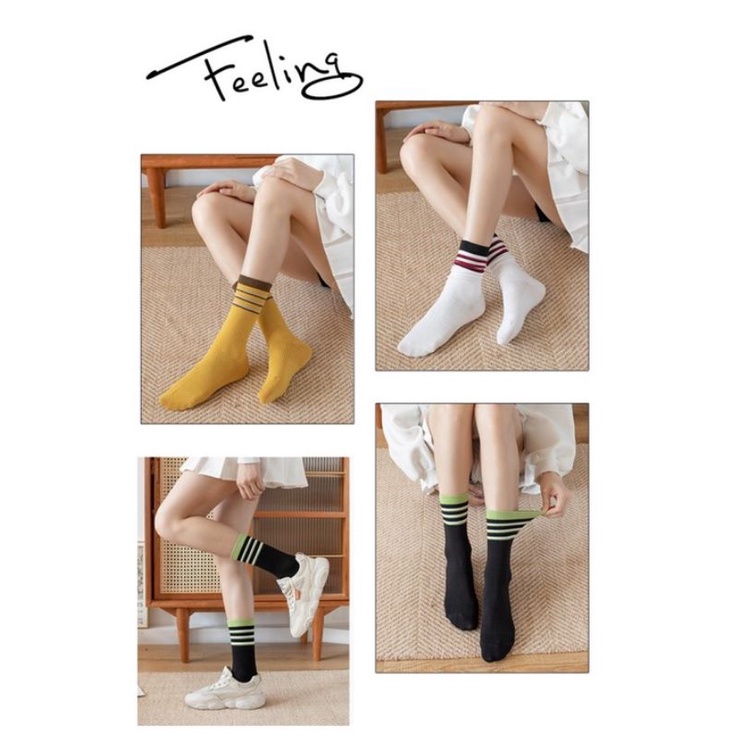 Kaos Kaki Wanita Japanese Retro Autumn Women Socks SCH040