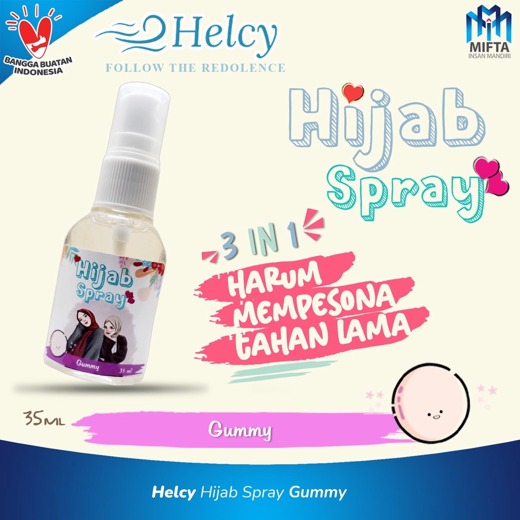 HELCY PARFUM HIJAB NON ALKOHOL / HIJAB SPRAY / PARFUM HIJAB WANITA