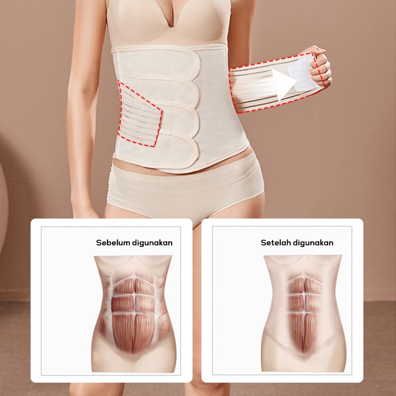 SYH Mall 2 in 1 Korset Postpartum Stagen Pelangsing Perut/ Ibu melahirkan Gurita Premium 4 shape/ Korset Stagen Korset Melahirkan 2 in 1 Korset Pasca Melahirkan Pakaian Dalam Wanita