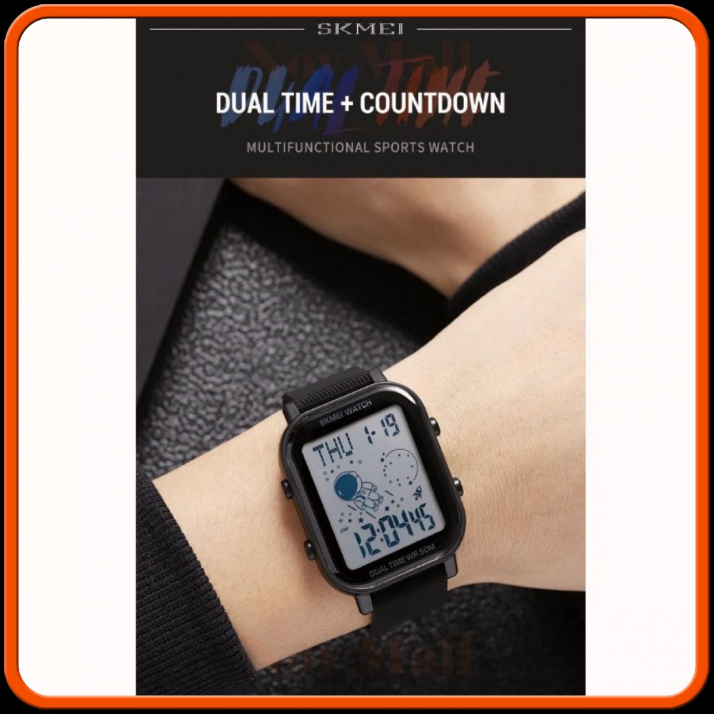 SKMEI Jam Tangan Pria Digital Space Series Dual Time Waterproof Watch - 1971