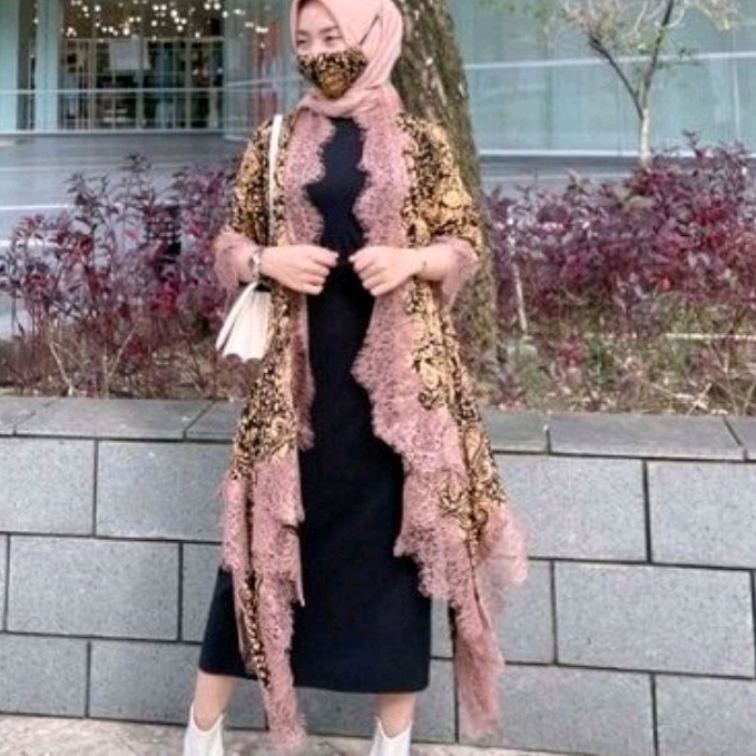 outer asoka batik  smoke solo ori-  - shibori batik