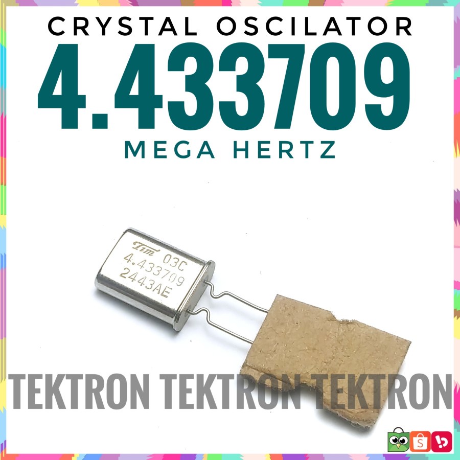 Crystal Oscillator 4.433709 Mhz Xtal Osilator 4.4Mhz 4.433709Mhz 4Mhz