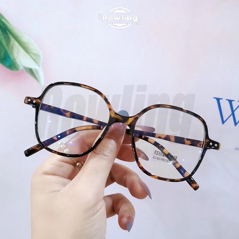 rowling (ka-321)Kacamata Kotak Terbaru  Anti-Radiasi Blue Light Wanita/Pria Import Kacamata Fashion