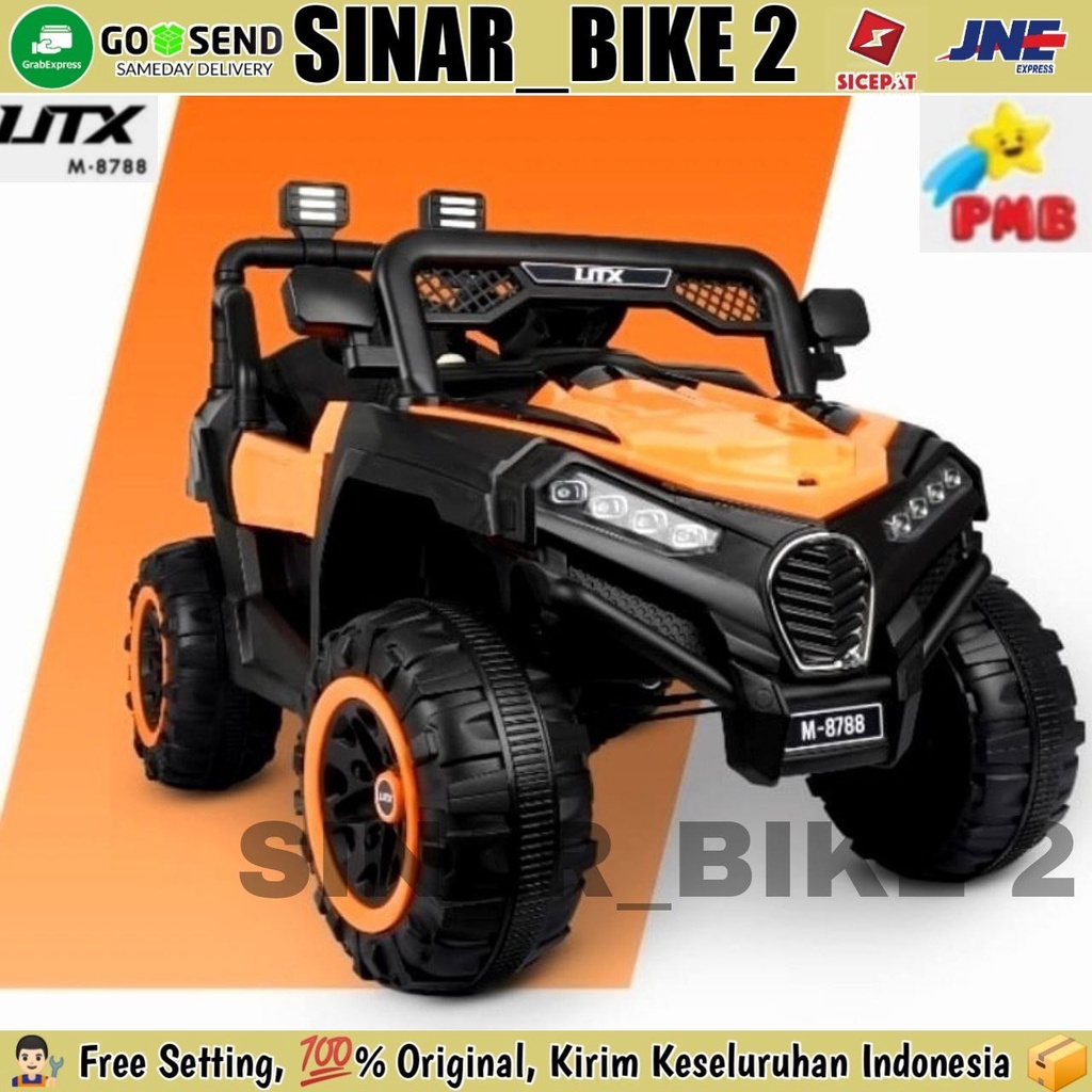 Mobilan Aki JEEP Pmb M-8788 Mobil Aki UTX Mainan Anak Jeep