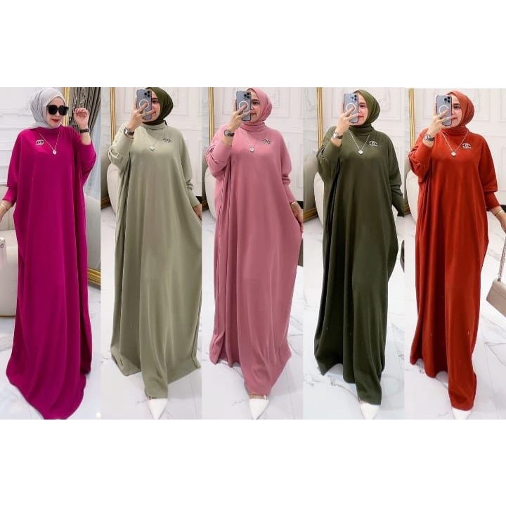 Gamis Knit Premium model gamis  Terbaru 2023