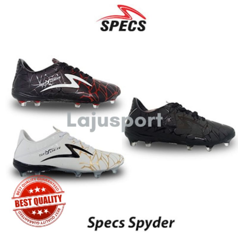 SEPATU BOLA SPECS SPYDER FG HITAM SEPATU OLAHRAGA SEPAKBOLA PRIA
