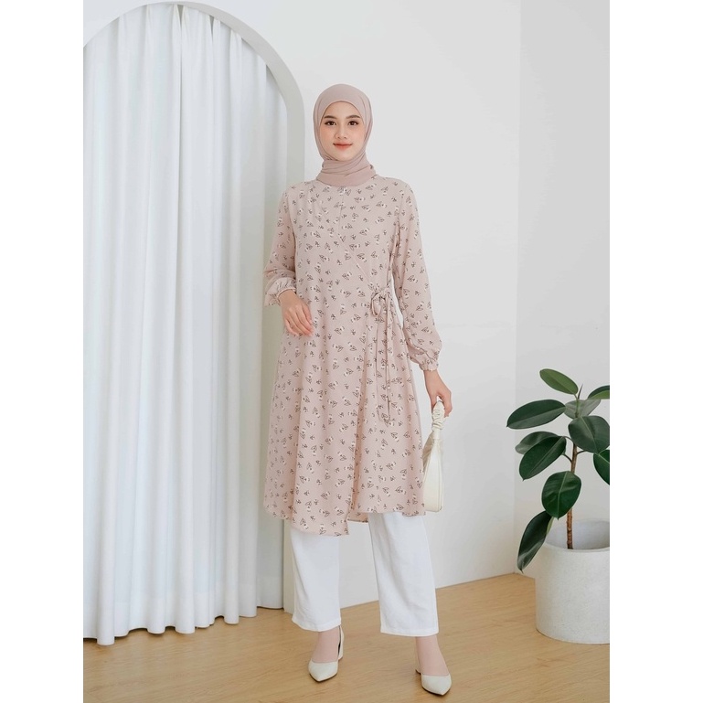 Jual Le Khari Airish Tunik Bahan Yuri Crinkle Tunik Homedress Busui