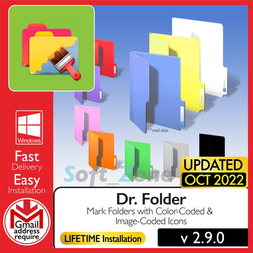 

Dr. Fldr 2.9.0 - Mrk Fldrs wth Clr-Cdd & Img-Cdd Icns [WINDOWS x64] - Dgtl Dwnld