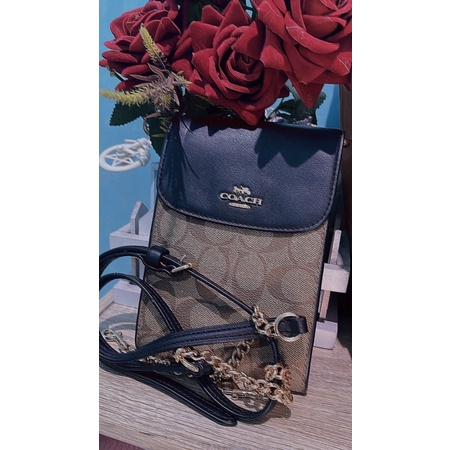 COACH PHONE BAG SIGNATURE *PRELOVED*