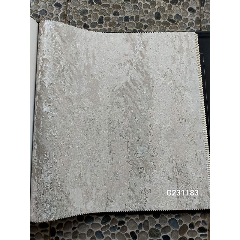 Wallpaper Dinding Motif Serat Abstrak Marmer Putih Coklat Abu