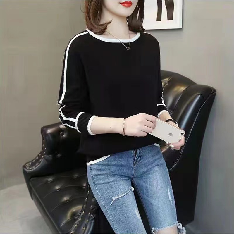 Naura Knit Sweater LongSlevee- Sweater Top Rajut - Atasan Wanita Import TM (8425)