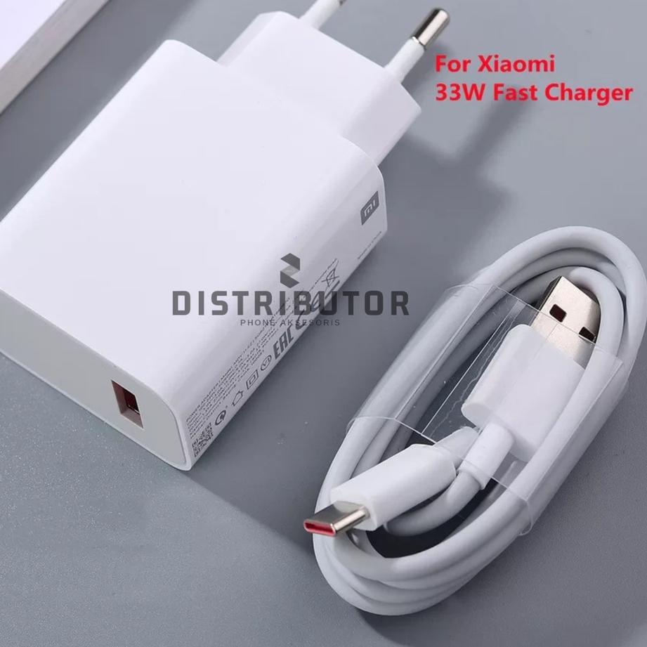 Depan1 Charger Xiaomi 33 Wat Untuk Redmi Note 8 / 8Pro 9 / 9Pro 10 11 Mi11T Pocophone F1 F2 F3 M1 M2