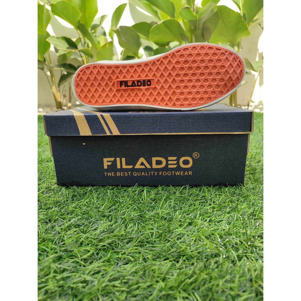 (2PCS = 1KG) FILADEO 06 OLDSKOOL HITAM MERAH BOOT ORI PREMIUM