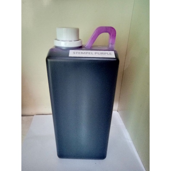 

TERBARU '' Tinta Stempel Warna Flash Otomatis isi 1 Liter Warna PURPLE