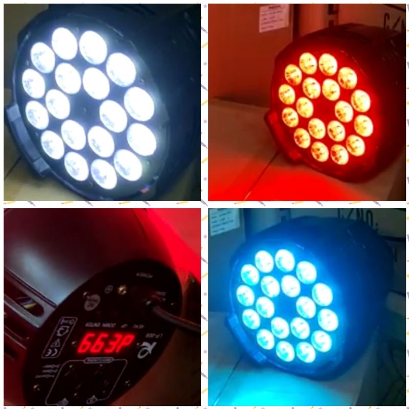 Jual Lampu Par X W Full Color In Rgbw Shopee Indonesia