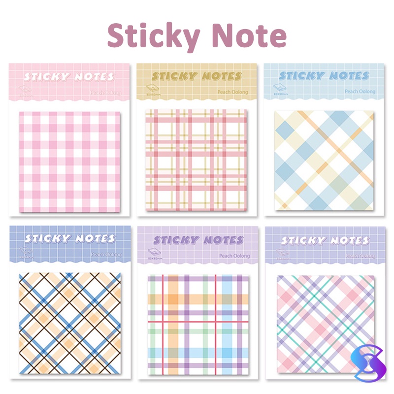 

Memo Sticker NOTE /Catatan Tempel Bergaris Warna-Suning Mall