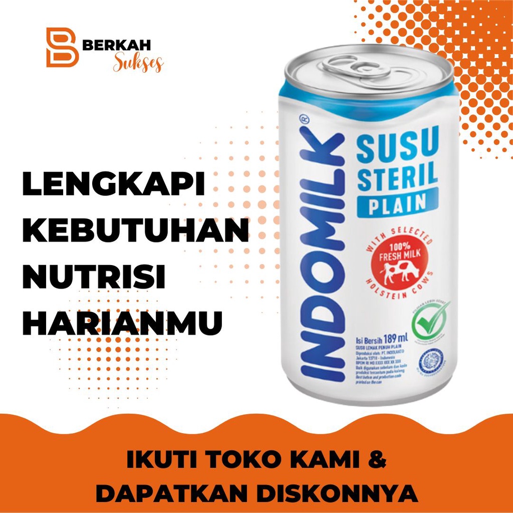 

Susu Steril Indomilk Kaleng 189ml