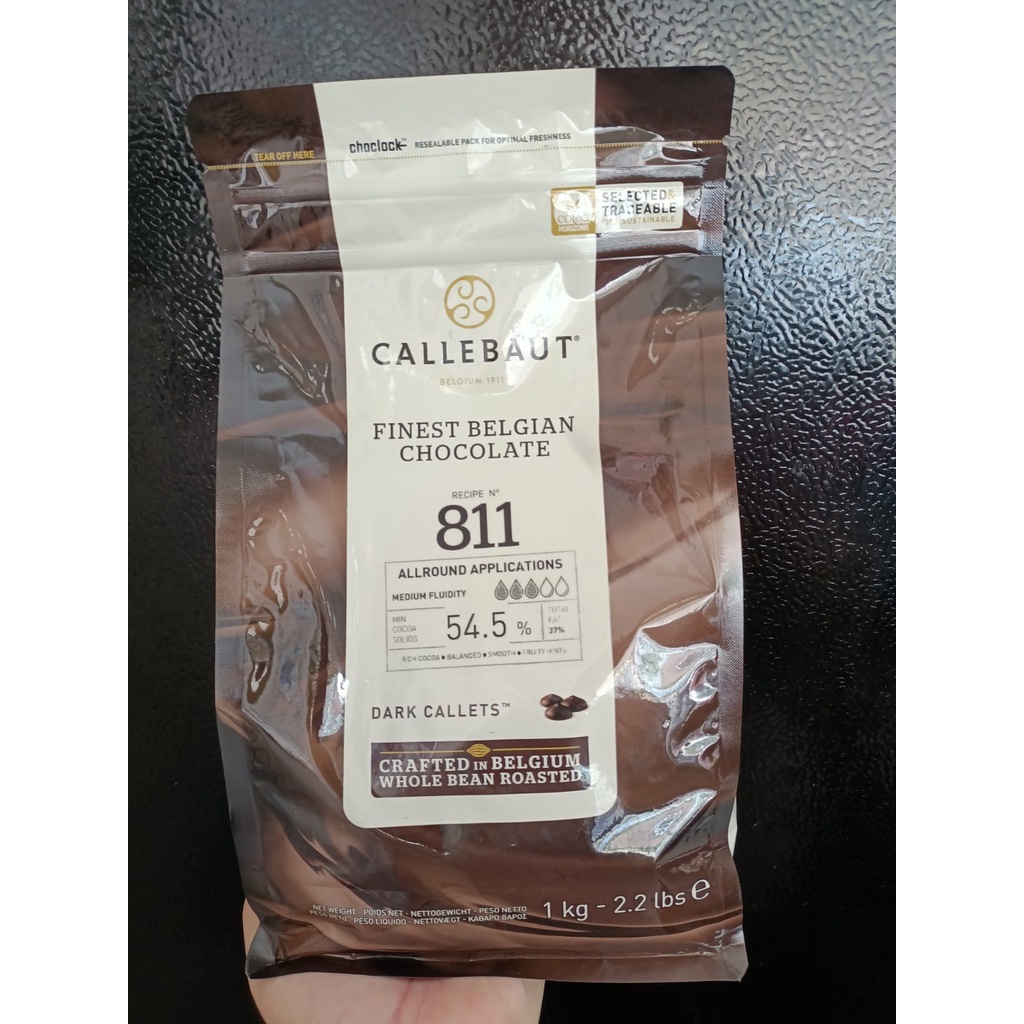 

Callebaut 811 (250gr) Dark coklat Button / Belgian Coklat