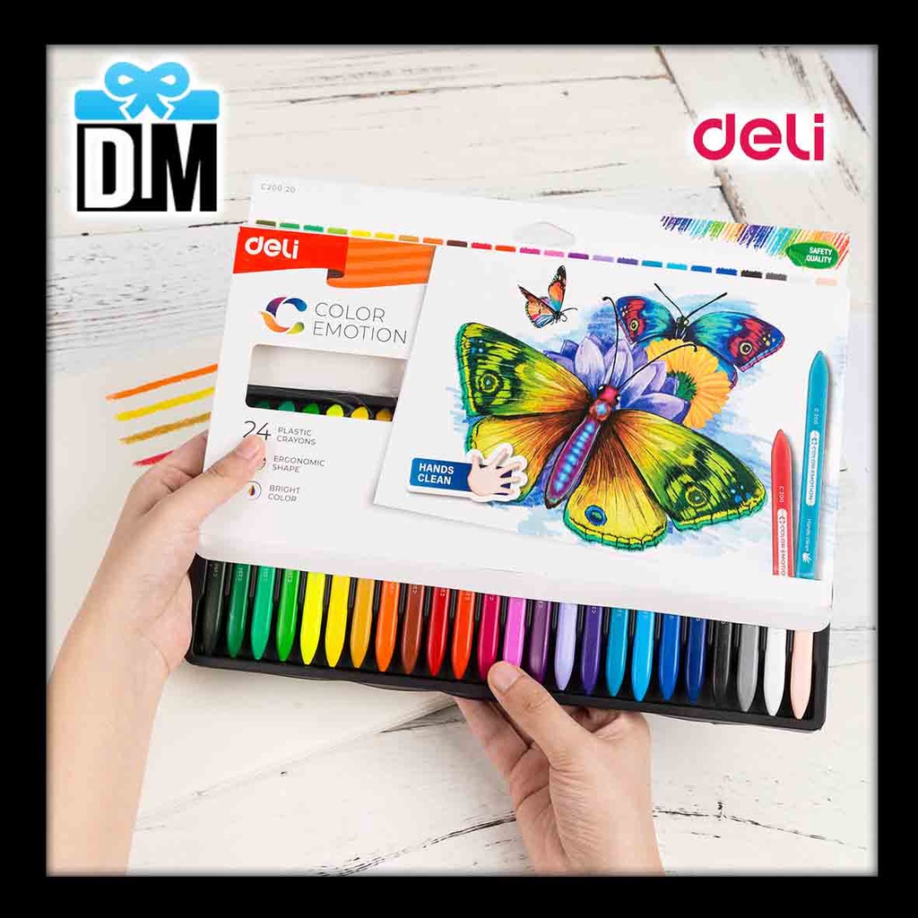 

RK Crayons Crayon Plastik Plastic 24 warna Krayon Warna Pensil Warna