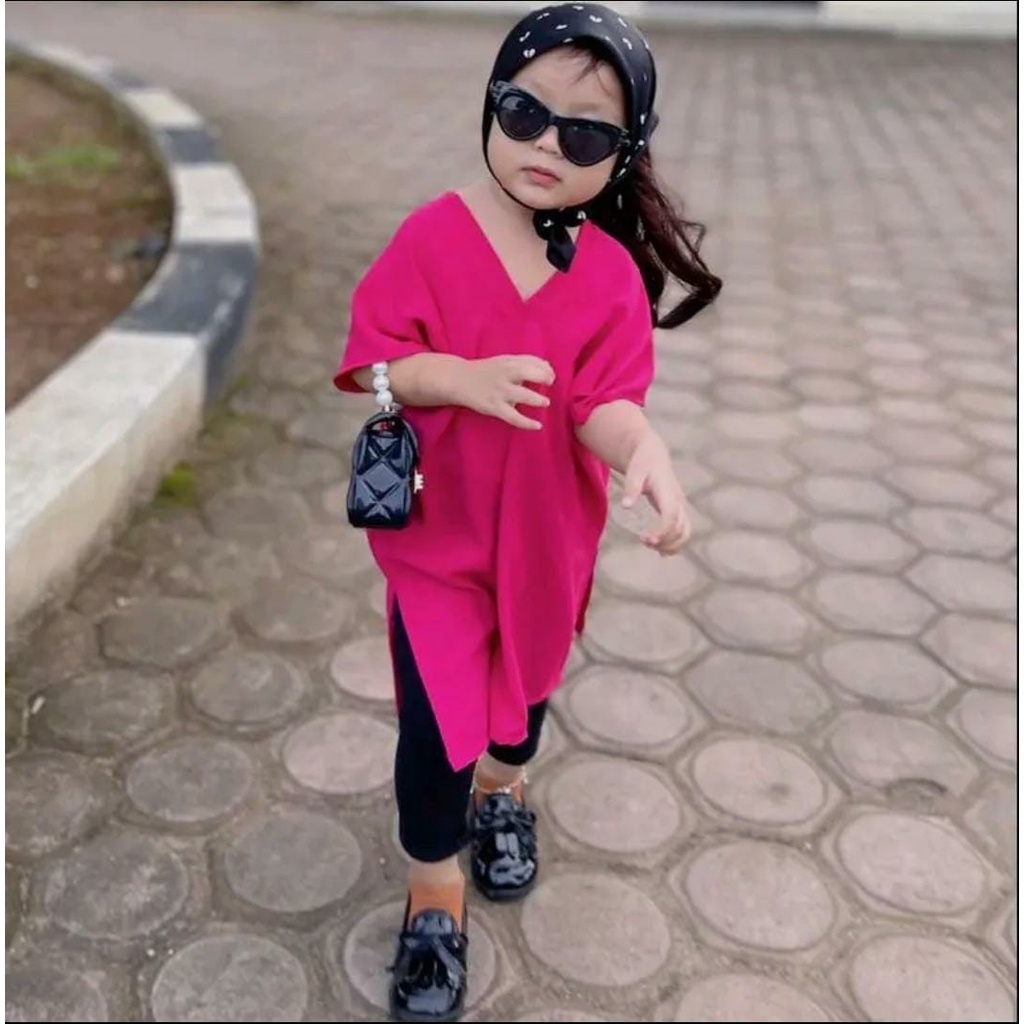 Nagita long square anak usia 1-8 tahun (COD) Material cringkel airflow