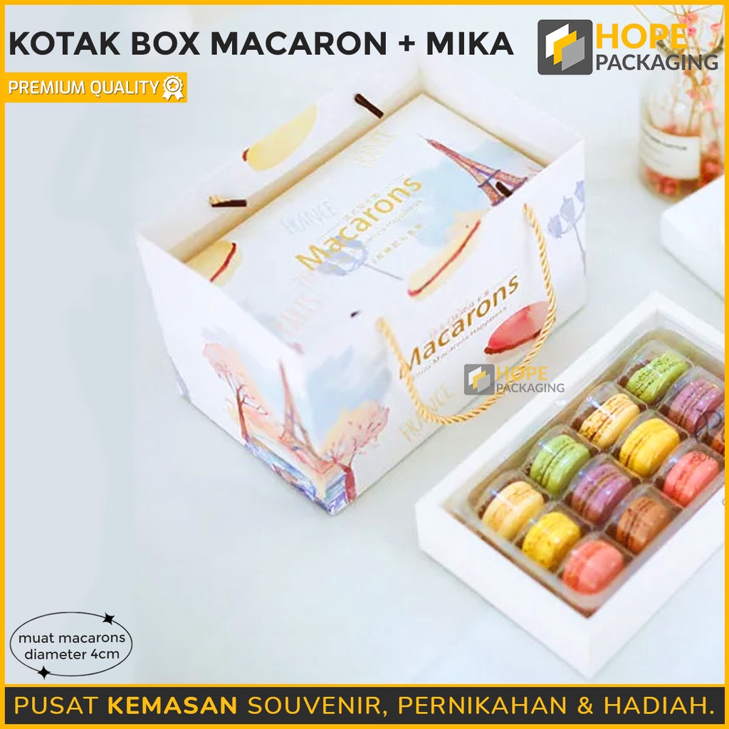 PaperBag Macaron  / souvenir makanan kue ulang tahun murah / paperbag motif | kotak kue