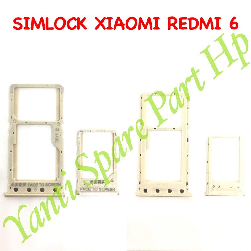 Simtray Sim Lock Xiaomi Redmi 6 6A Dual Sim Original Terlaris New