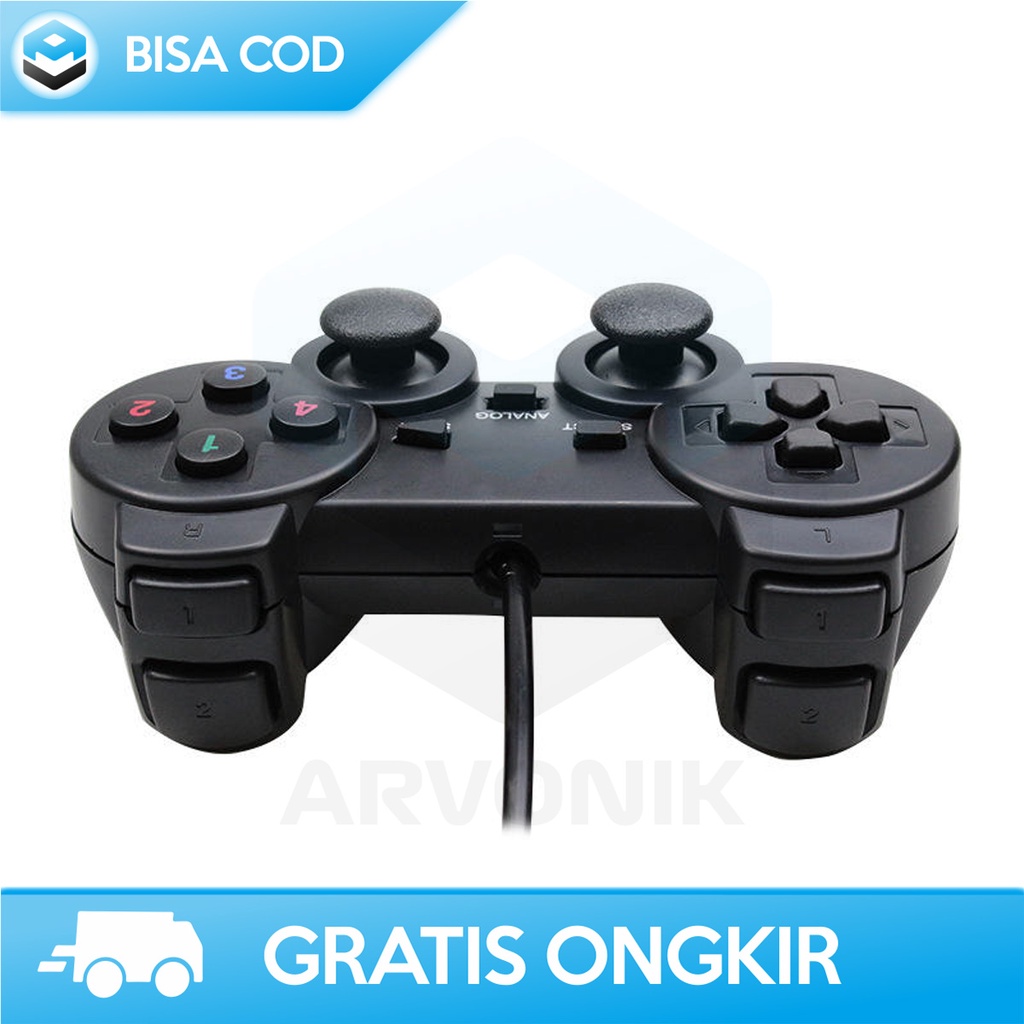 JOYSTICK SINGLE CONTROLLER GAMING FOR PC KOMPUTER LAPTOP GAMEPAD USB