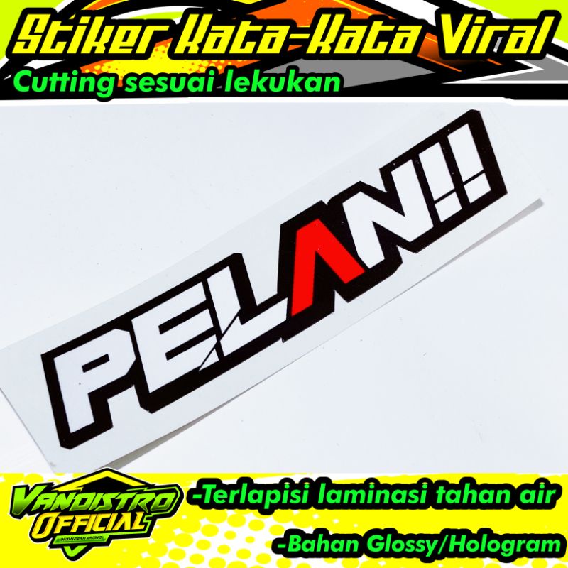 sticker pelan!! glossy